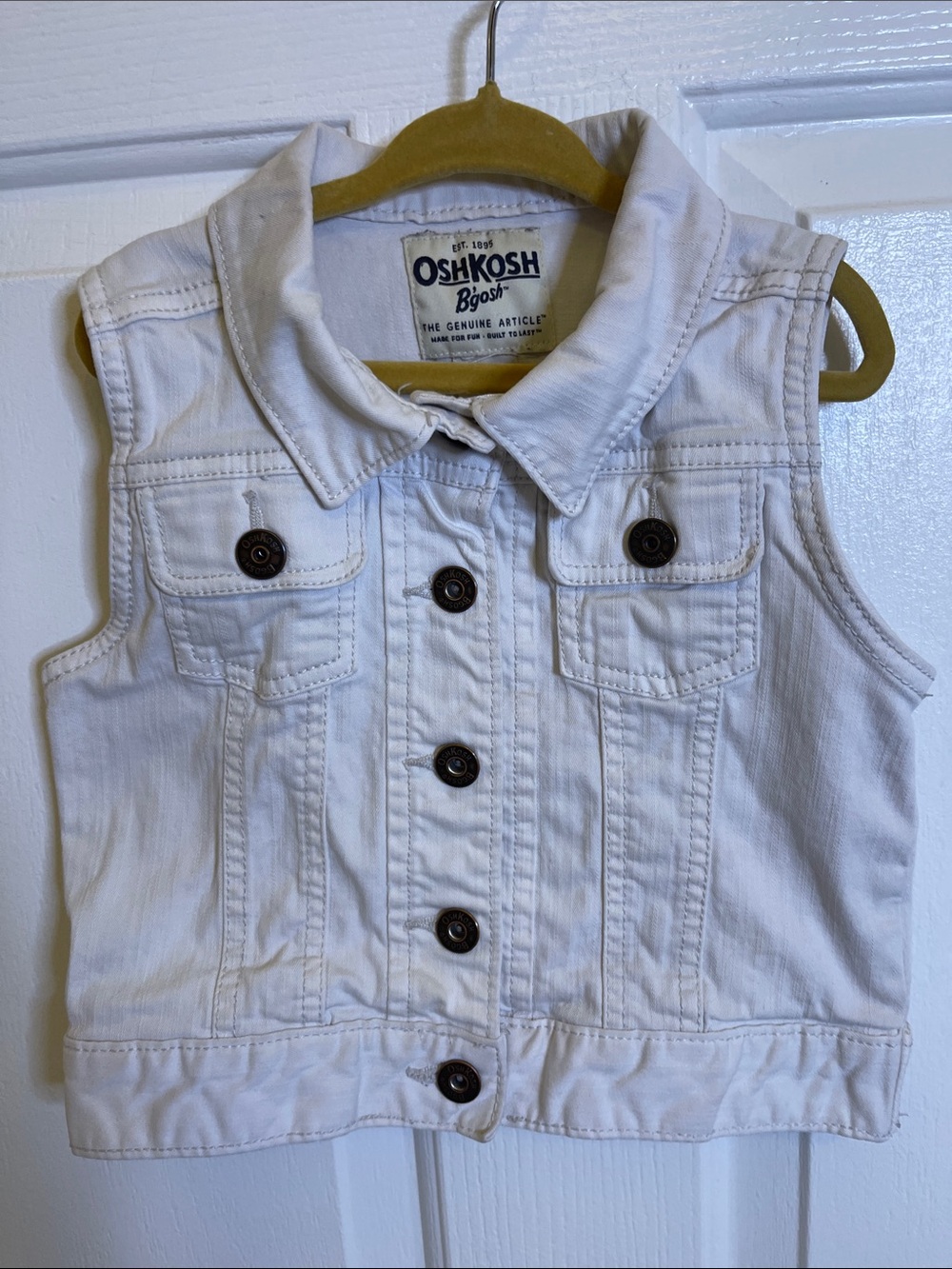 OshKosh B'gosh White Children's Vest with Tag